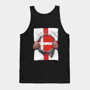 Denmark Flag English Flag Ripped - Gift for Danish From Denmark Tank Top